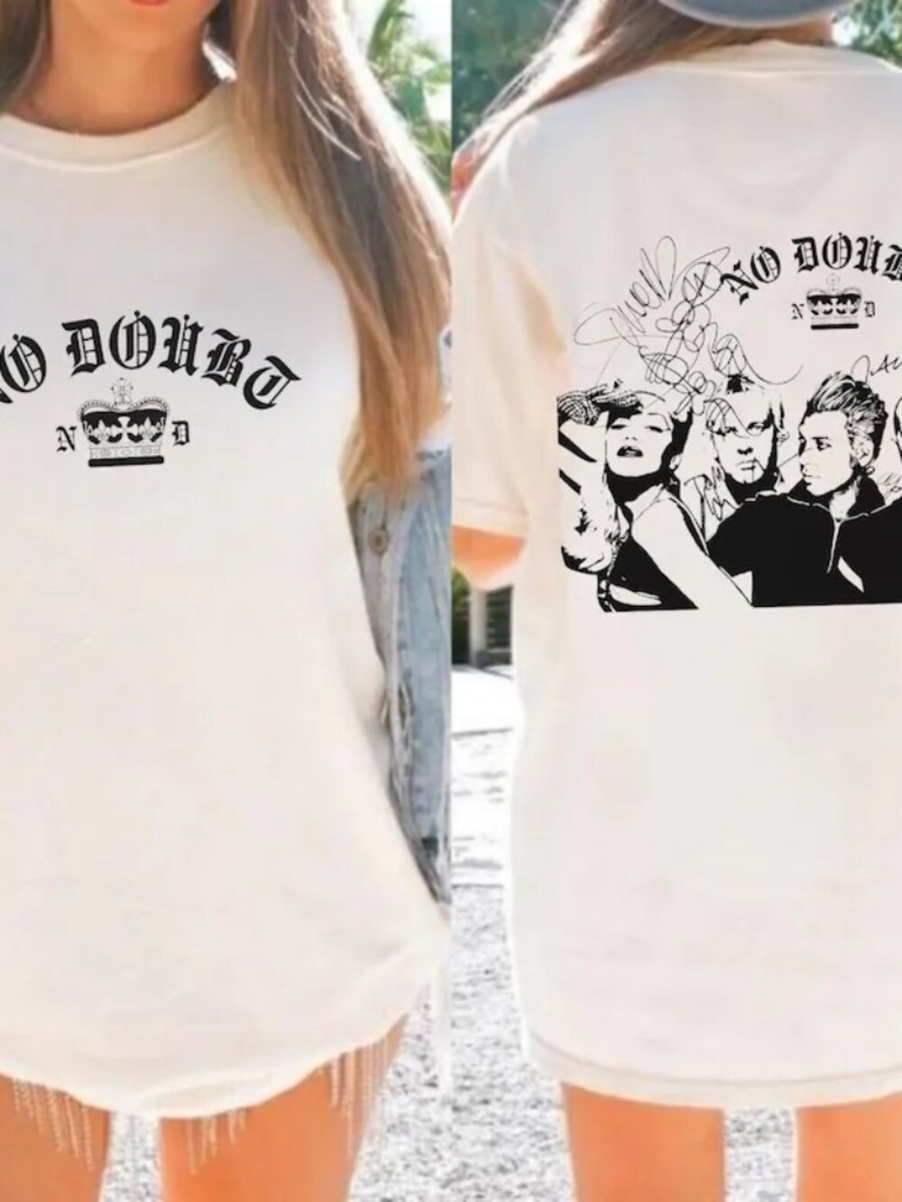 No Doubt Band Graphic T-Shirt Retro Rock Concert Apparel T Shirt